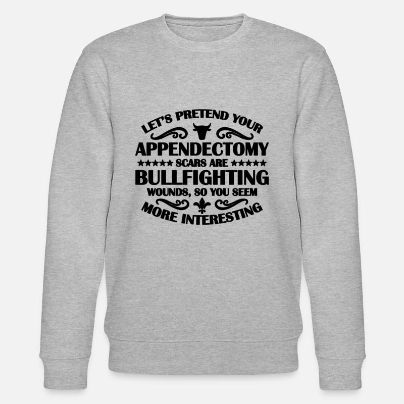 Faisons semblant de votre torero torero de corrida - Sweat bio CHANGER Stanley/Stella Unisexe - gris chiné