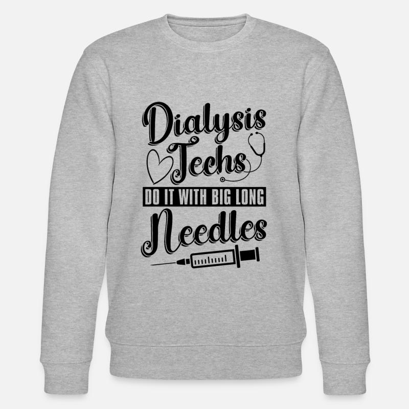 Nephrologie Dialyse Dialysetechniker Geschenkidee - Stanley/Stella Unisex Bio-Sweatshirt CHANGER  - Grau meliert