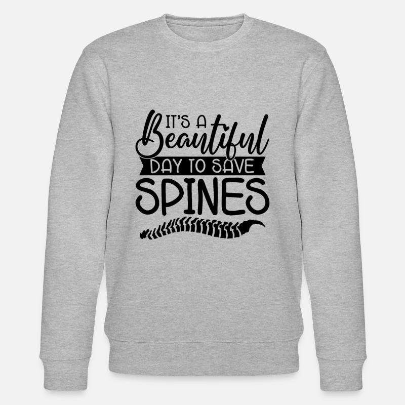 Chiropraktiker Chiropraktik Tolle Geschenkidee - Stanley/Stella Unisex Bio-Sweatshirt CHANGER  - Grau meliert