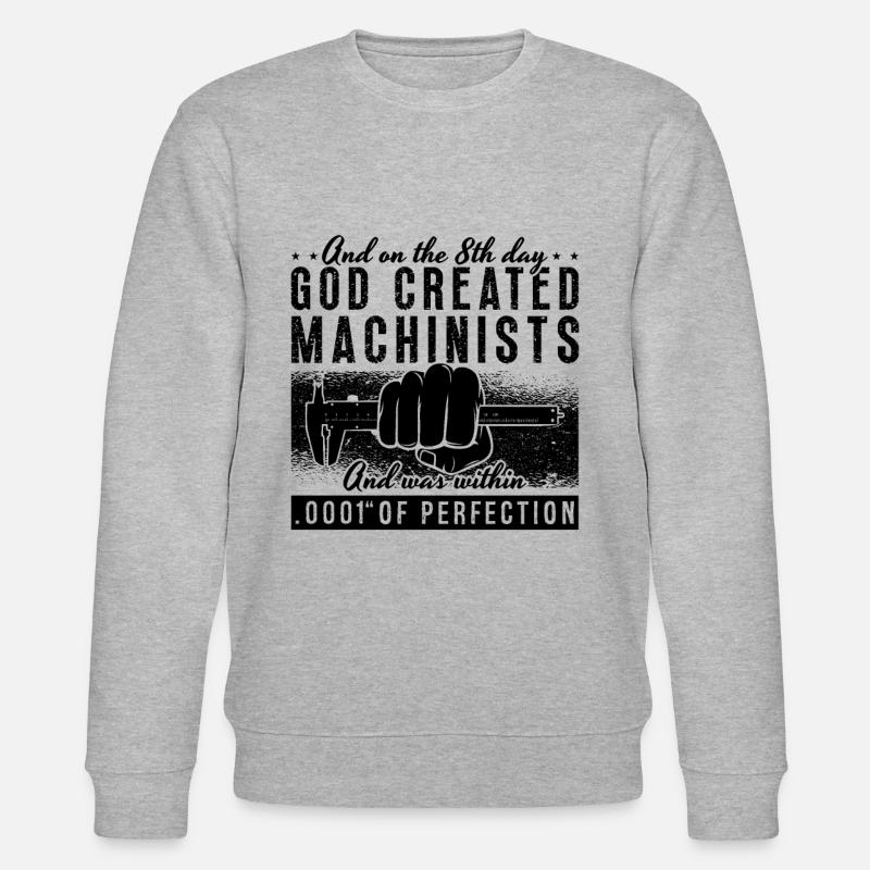 et le 8e jour, machinistes - Sweat bio CHANGER Stanley/Stella Unisexe - gris chiné