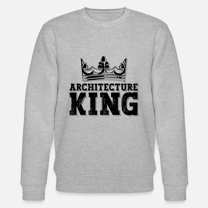 Architecture King Construct Building Architects - Stanley/Stella Unisex Bio-Sweatshirt CHANGER  - Grau meliert