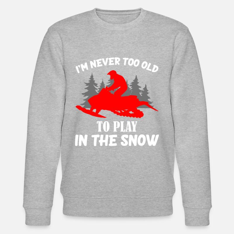 Snowmobile Funny Snowmobiling Snow Winter - Stanley/Stella CHANGER Unisex Organic Sweatshirt - undefined