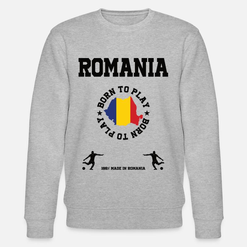 Rumänien - Stanley/Stella Unisex Bio-Sweatshirt CHANGER  - Grau meliert