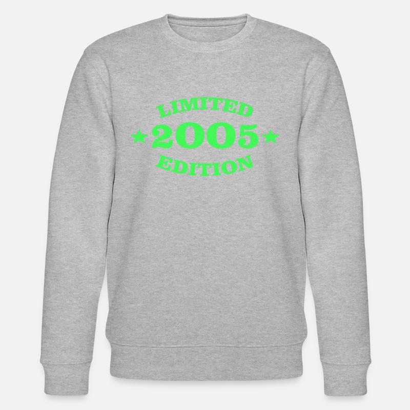 Édition Limitée 2005 18e anniversaire - Sweat bio CHANGER Stanley/Stella Unisexe - gris chiné
