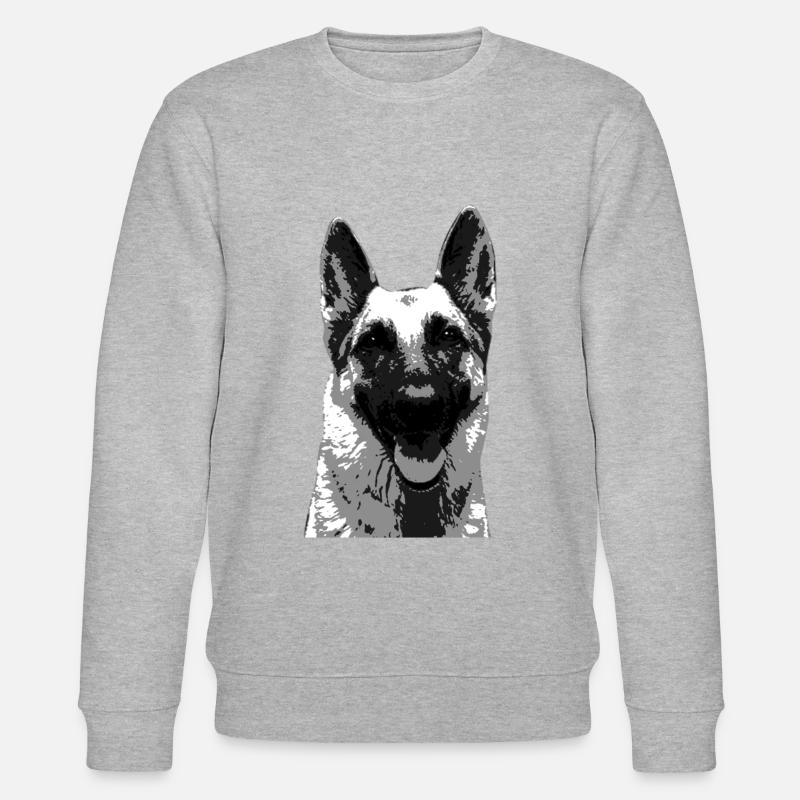 Schäferhund - deutscher Schäferhund Kopf Geschenk - Stanley/Stella Unisex Bio-Sweatshirt CHANGER  - undefined