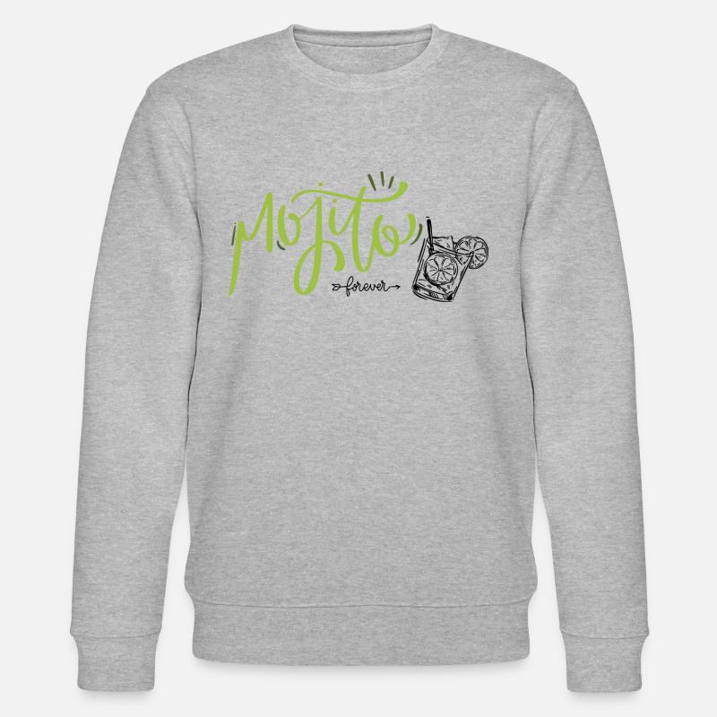 Mojito Forever Glas - Stanley/Stella Unisex Bio-Sweatshirt CHANGER  - Grau meliert