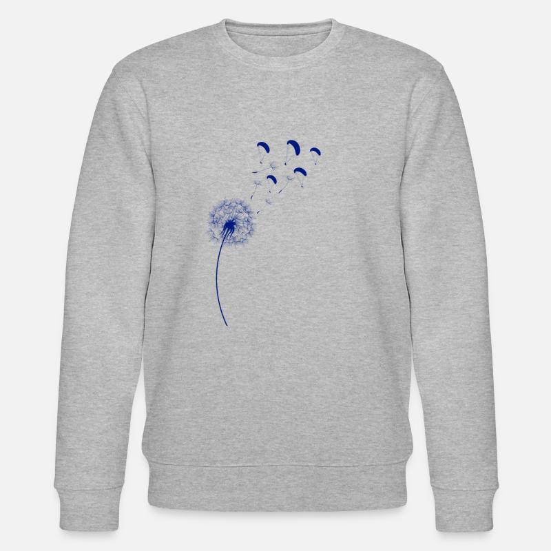 Rainbow Dandelion Paraglider Bleu - Sweat bio CHANGER Stanley/Stella Unisexe - gris chiné