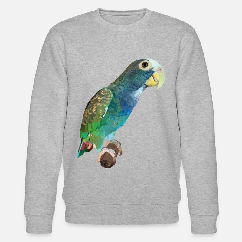 Papagei Senile - Stanley/Stella Unisex Bio-Sweatshirt CHANGER  - Grau meliert
