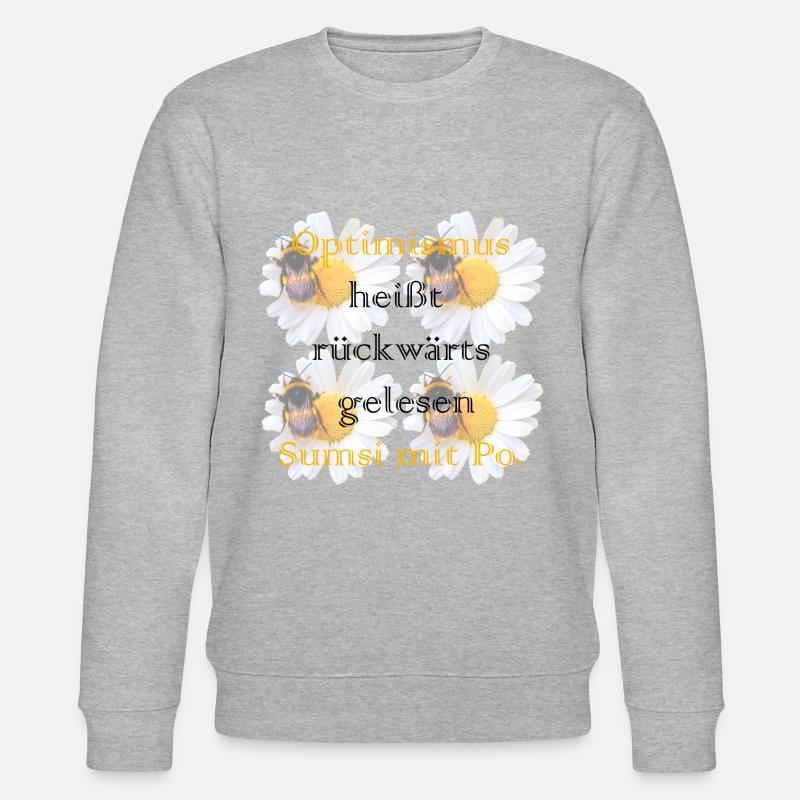 Sumsi mit Po - Stanley/Stella Unisex Bio-Sweatshirt CHANGER  - Grau meliert