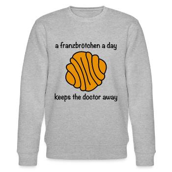 One Franz a day - Stanley/Stella Unisex Bio-Sweatshirt CHANGER  - Grau meliert - Vorne - Nik (191cm) & Marisol (170cm)