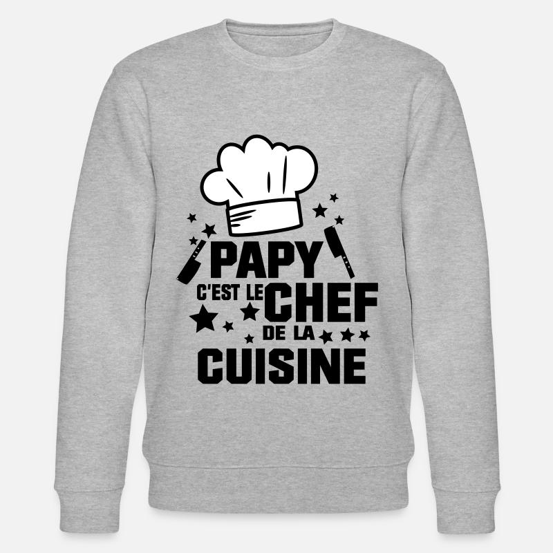 PAPY LE CHEF - Sweat bio CHANGER Stanley/Stella Unisexe - gris chiné