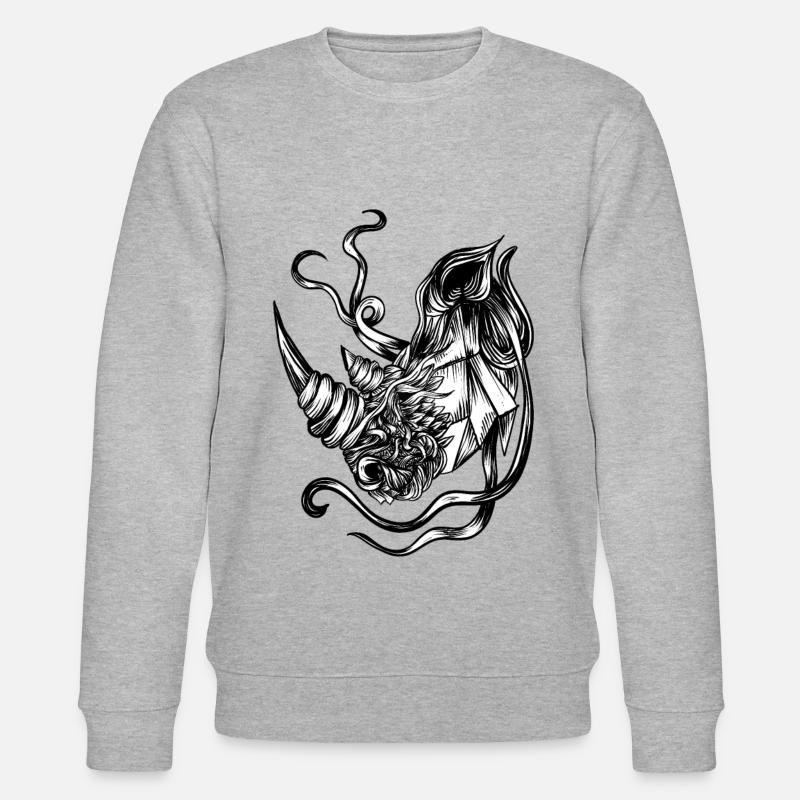 Nashorn - Stanley/Stella Unisex Bio-Sweatshirt CHANGER  - Grau meliert