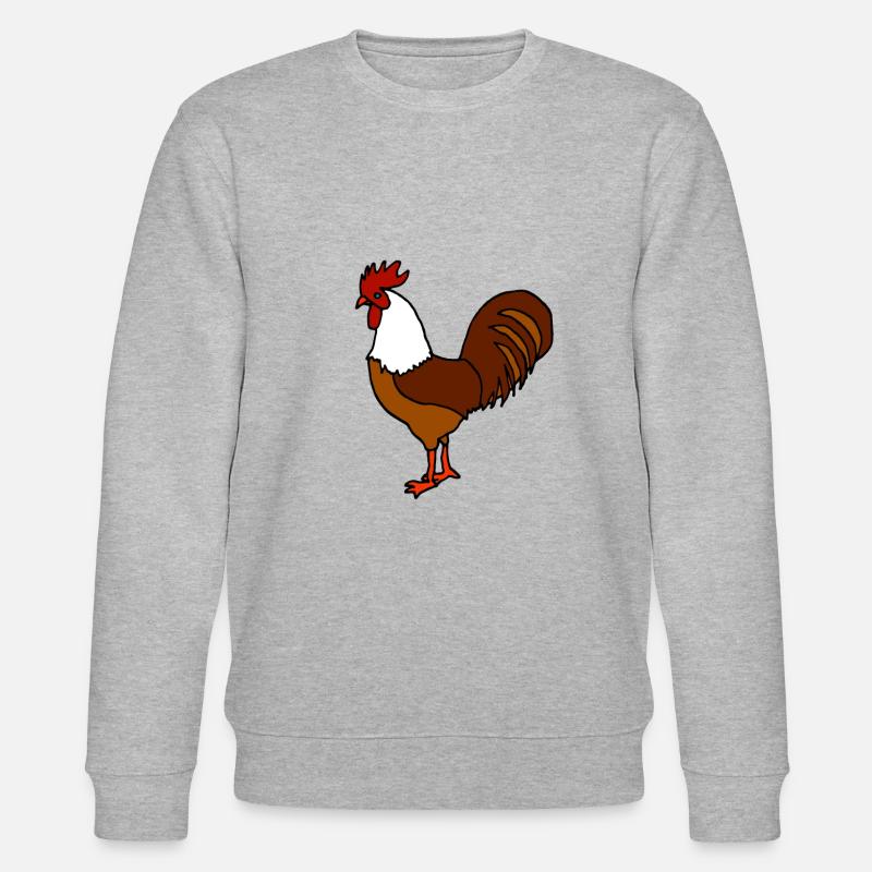 Hahn Comic - Stanley/Stella Unisex Bio-Sweatshirt CHANGER  - Grau meliert