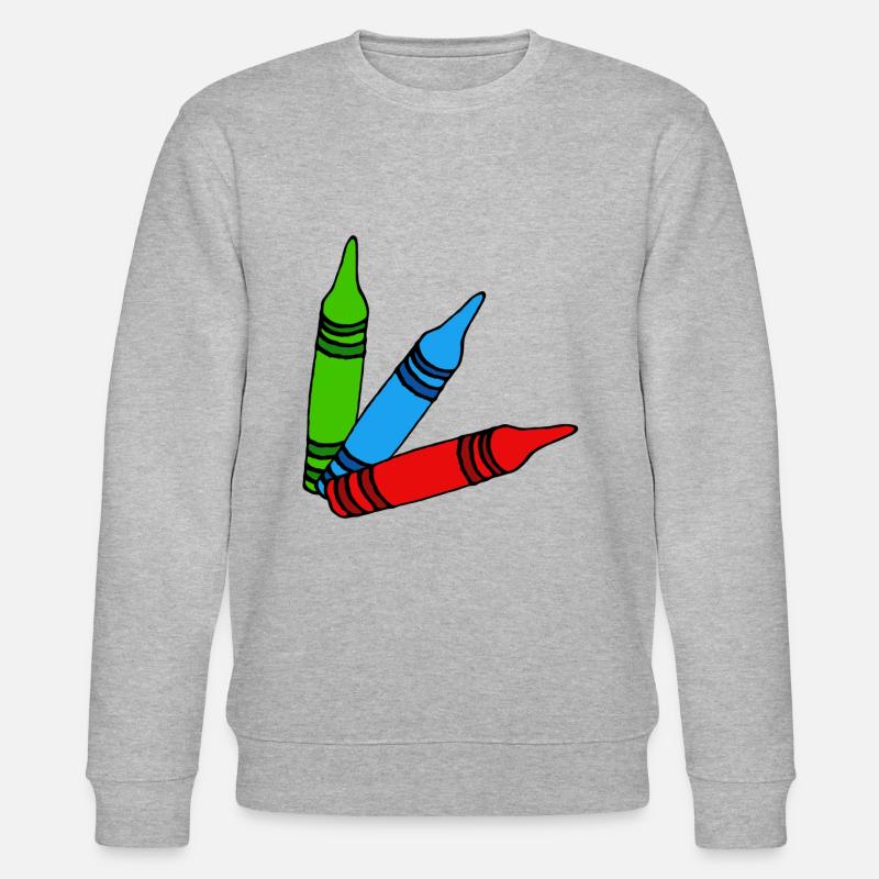 crayons - Sweat bio CHANGER Stanley/Stella Unisexe - gris chiné