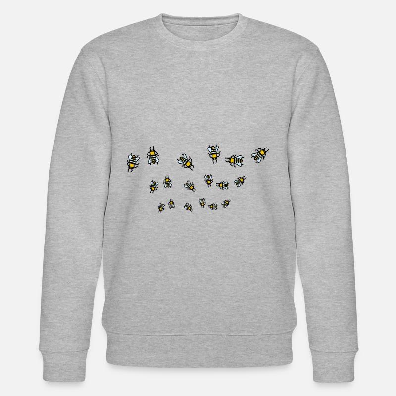 Bienenschwarm - Stanley/Stella Unisex Bio-Sweatshirt CHANGER  - Grau meliert