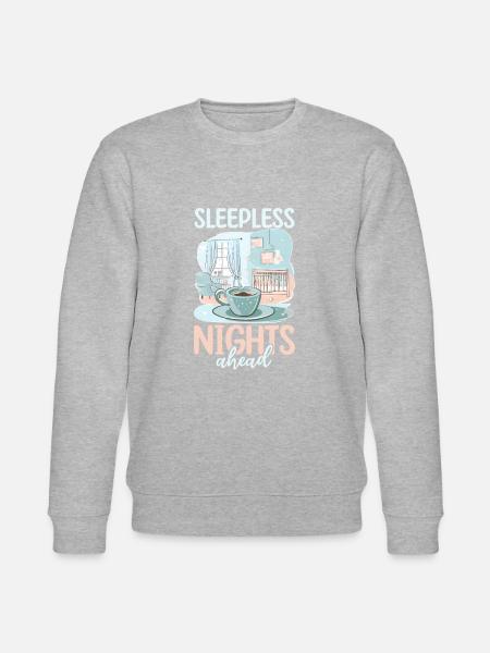 Future Dad Sleepless Nights Ahead - Stanley/Stella CHANGER Unisex Organic Sweatshirt - heather grey