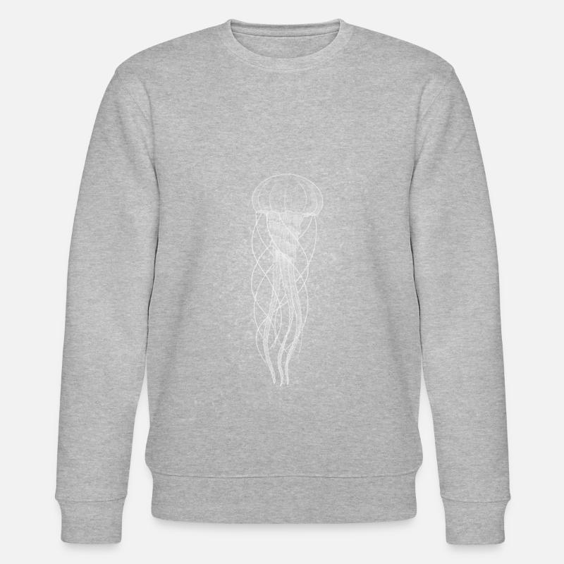 Méduse blanche - Sweat bio CHANGER Stanley/Stella Unisexe - gris chiné