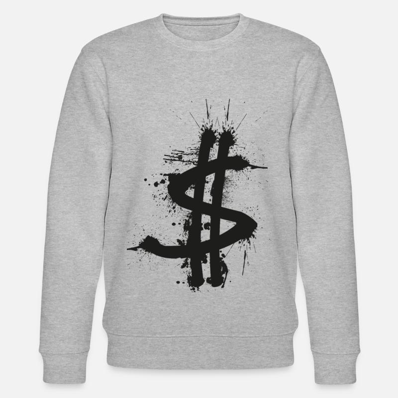 BTBR $ Dollar Splash - Stanley/Stella Unisex Bio-Sweatshirt CHANGER  - Grau meliert