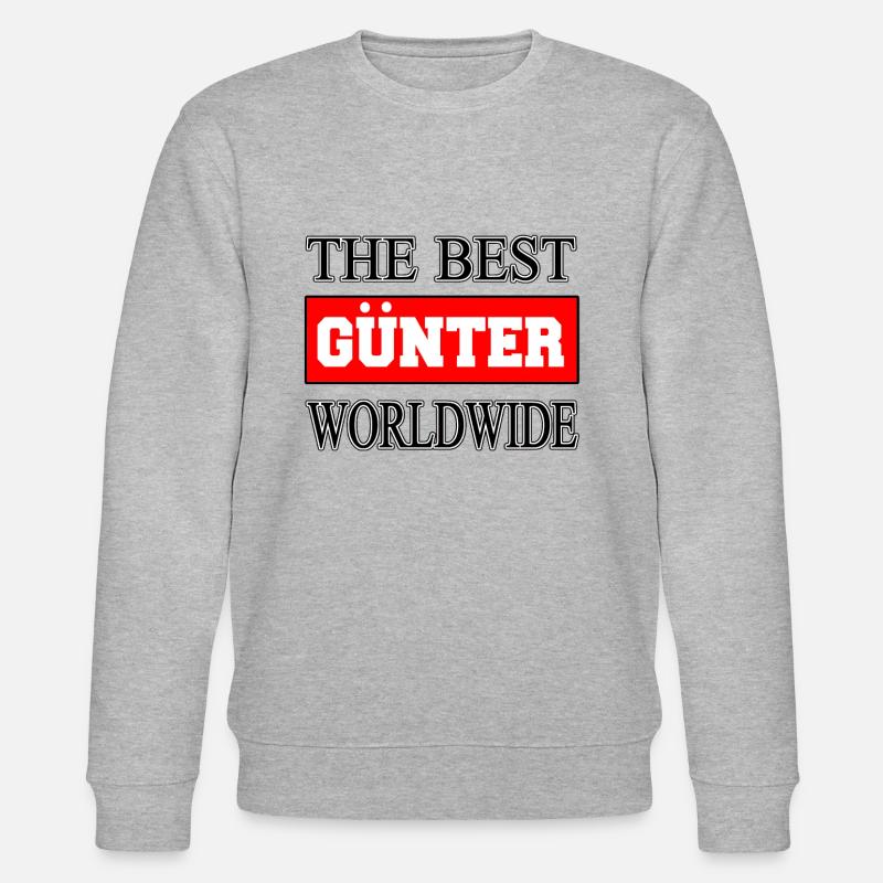 günter günni - Stanley/Stella Unisex Bio-Sweatshirt CHANGER  - Grau meliert