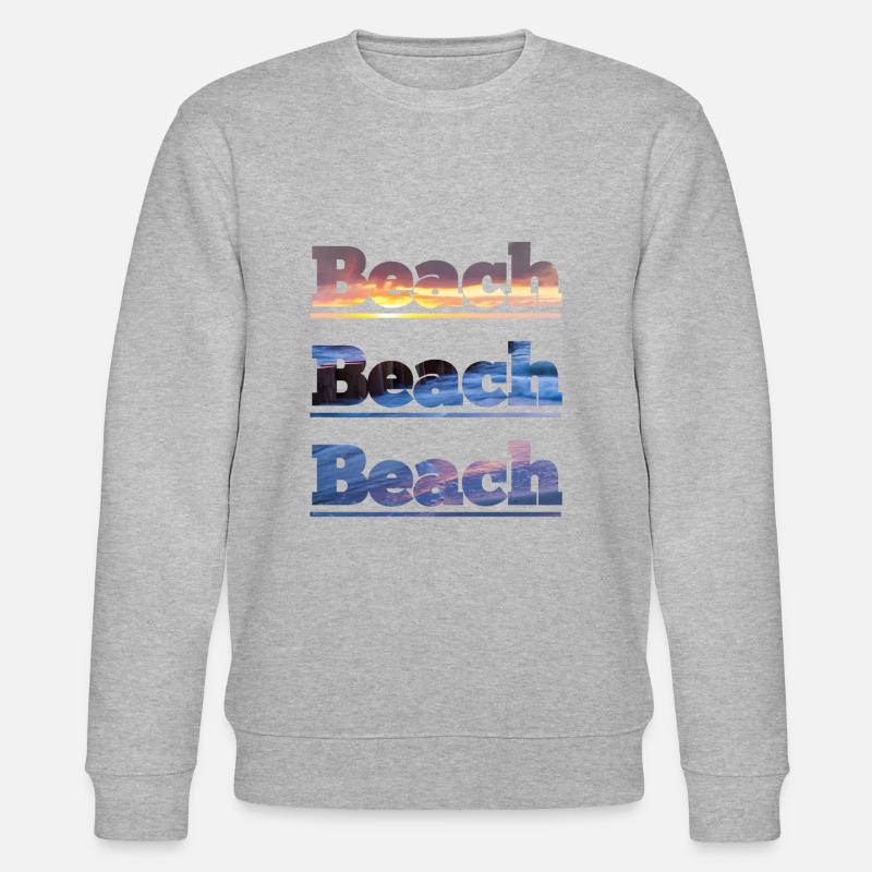 Beach Beach Beach - Sweat bio CHANGER Stanley/Stella Unisexe - gris chiné