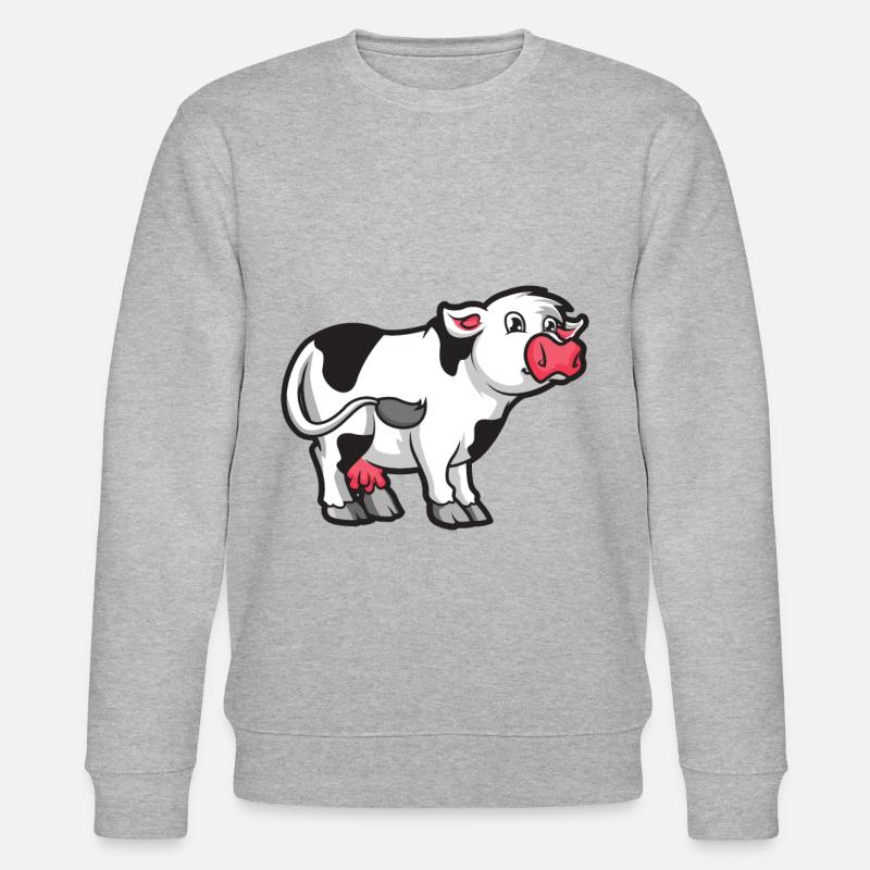 Kuh - Stanley/Stella Unisex Bio-Sweatshirt CHANGER - Grau meliert