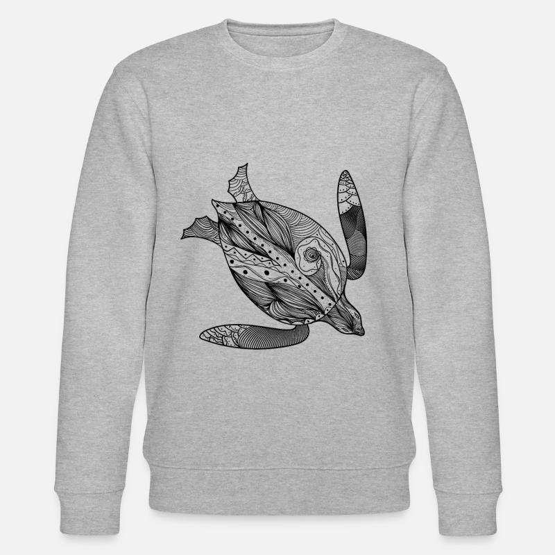 Schildkröte - Stanley/Stella Unisex Bio-Sweatshirt CHANGER  - Grau meliert