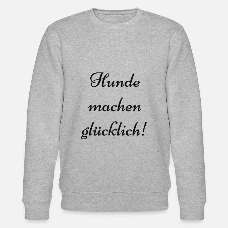 Hunde Spruch - Stanley/Stella Unisex Bio-Sweatshirt CHANGER  - Grau meliert