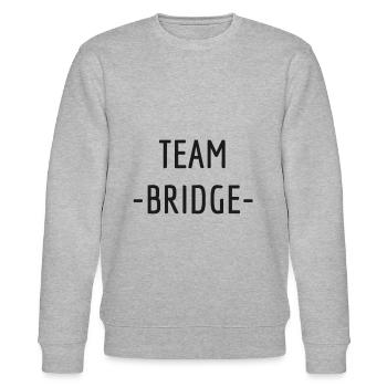 Team Bridge - Stanley/Stella Unisex Bio-Sweatshirt CHANGER  - Grau meliert - Vorne - Nik (191cm) & Marisol (170cm)