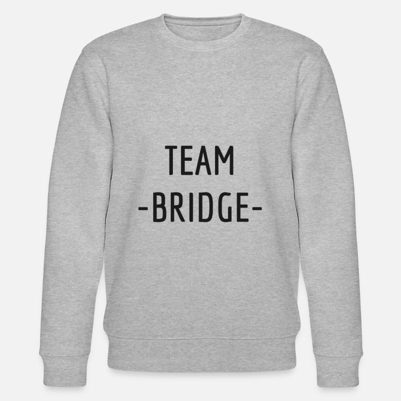 Team Bridge - Stanley/Stella Unisex Bio-Sweatshirt CHANGER  - Grau meliert