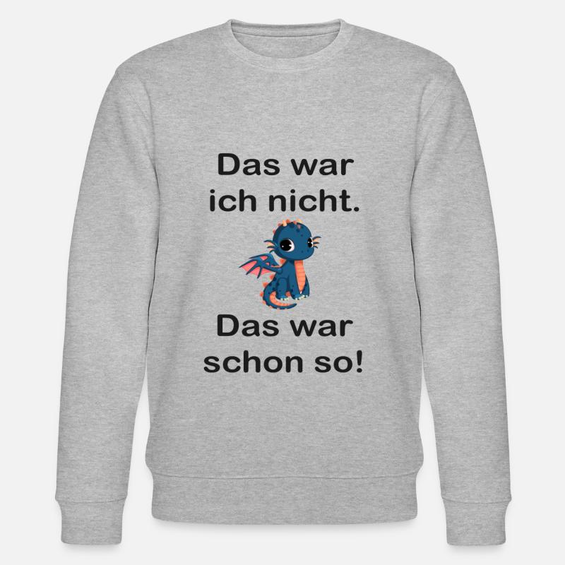 Ich bin Unschuldig - Stanley/Stella Unisex Bio-Sweatshirt CHANGER  - Grau meliert