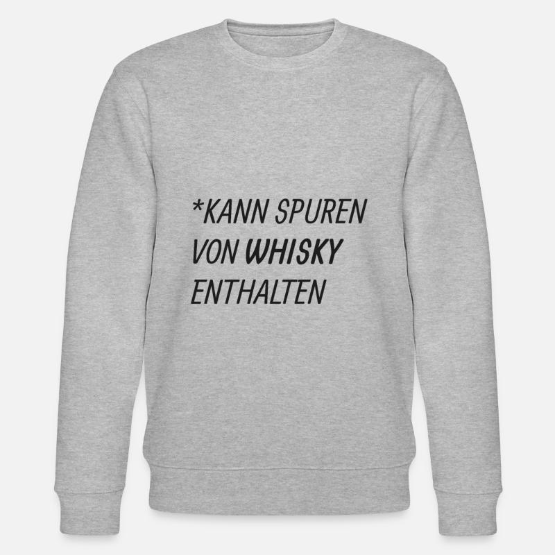 Whisky Spruch - Stanley/Stella Unisex Bio-Sweatshirt CHANGER  - Grau meliert