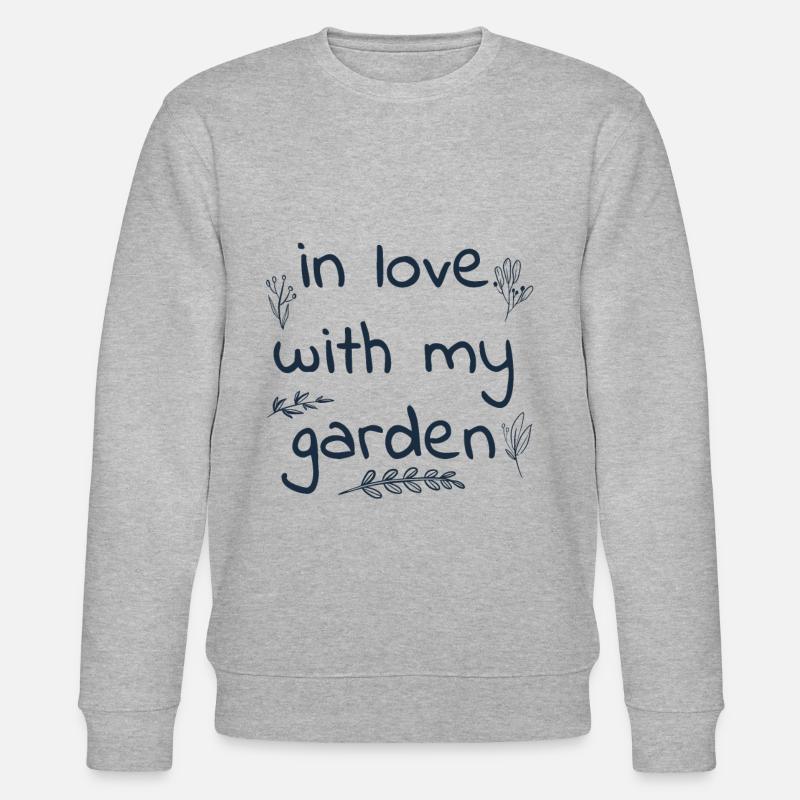 Garten Spruch - Stanley/Stella Unisex Bio-Sweatshirt CHANGER  - Grau meliert