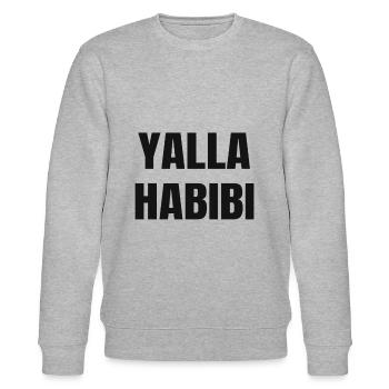 Yalla Habibi - Stanley/Stella Unisex Bio-Sweatshirt CHANGER  - Grau meliert - Vorne - Nik (191cm) & Marisol (170cm)