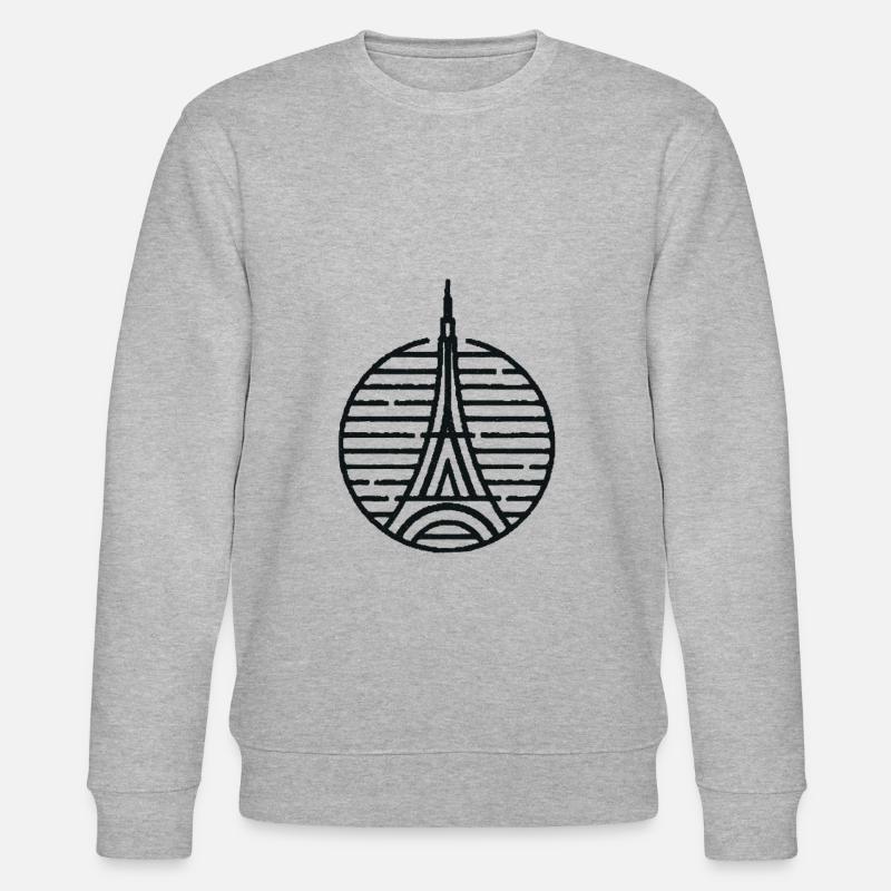 Paris - Stanley/Stella Unisex Bio-Sweatshirt CHANGER  - Grau meliert