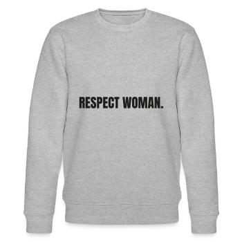 Feminismus - Stanley/Stella Unisex Bio-Sweatshirt CHANGER  - Grau meliert - Vorne - Nik (191cm) & Marisol (170cm)