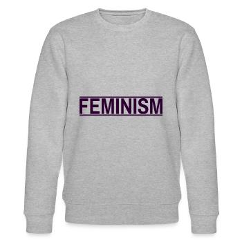 Feminismus - Stanley/Stella Unisex Bio-Sweatshirt CHANGER  - Grau meliert - Vorne - Nik (191cm) & Marisol (170cm)
