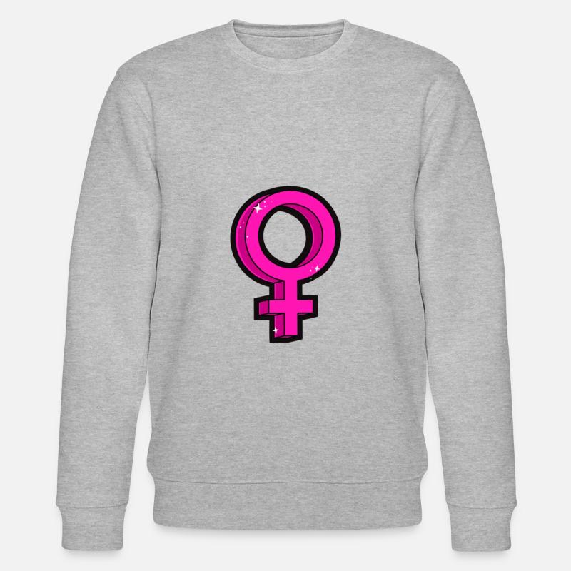 Frauensymbol - Stanley/Stella Unisex Bio-Sweatshirt CHANGER  - Grau meliert