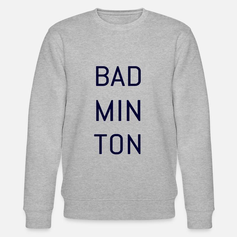 Badminton - Stanley/Stella Unisex Bio-Sweatshirt CHANGER  - Grau meliert