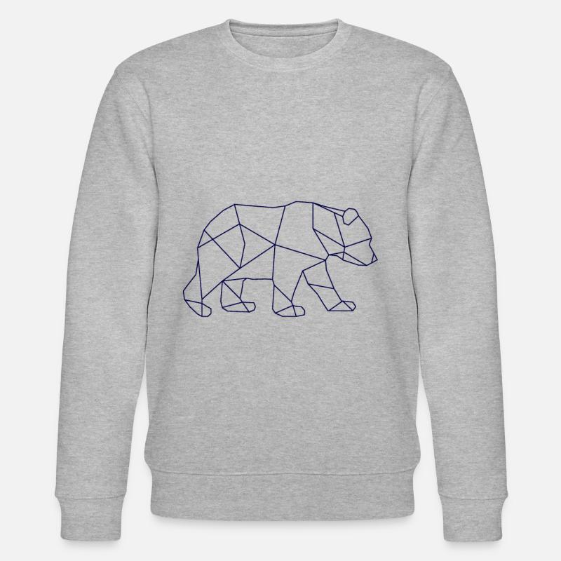 Bär Eisbär - Stanley/Stella Unisex Bio-Sweatshirt CHANGER  - Grau meliert