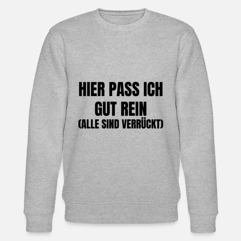 Verrückte Arbeitskollegen - Stanley/Stella Unisex Bio-Sweatshirt CHANGER  - Grau meliert