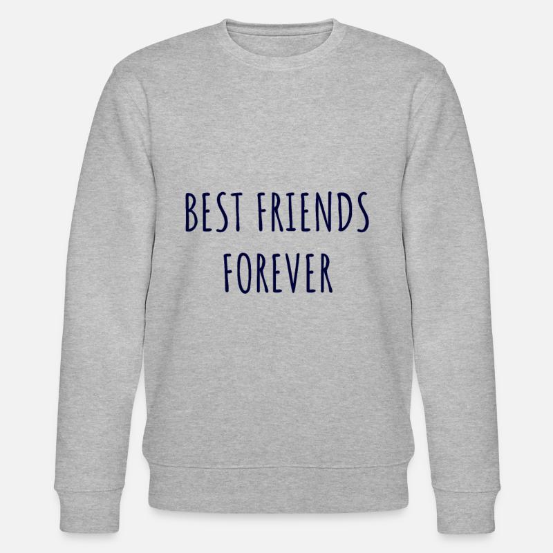 best friends - Stanley/Stella Unisex Bio-Sweatshirt CHANGER - Grau meliert