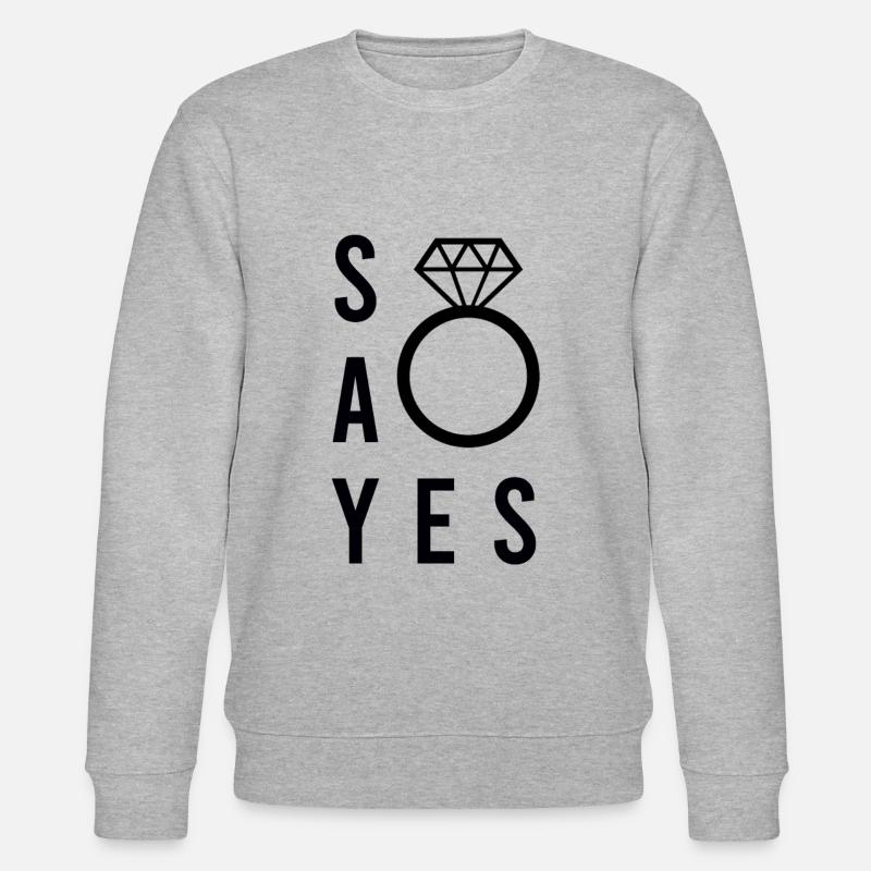 Demande de mariage - Sweat bio CHANGER Stanley/Stella Unisexe - gris chiné