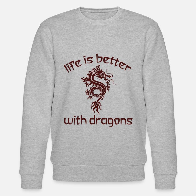 Dragon Dragon - Sweat bio CHANGER Stanley/Stella Unisexe - gris chiné
