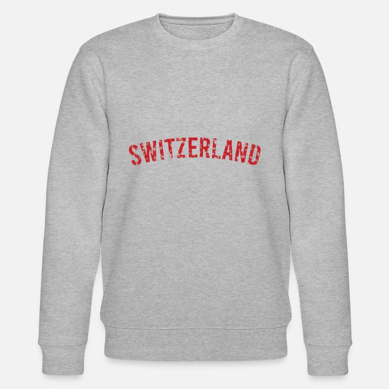 Schweiz - Stanley/Stella Unisex Bio-Sweatshirt CHANGER  - Grau meliert