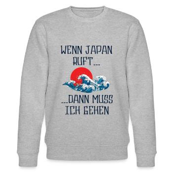 Japan - Stanley/Stella Unisex Bio-Sweatshirt CHANGER  - Grau meliert - Vorne - Nik (191cm) & Marisol (170cm)