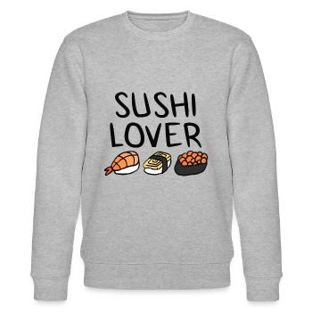 Sushi - Sweat bio CHANGER Stanley/Stella Unisexe - gris chiné - Devant - Nik (191cm) & Marisol (170cm)