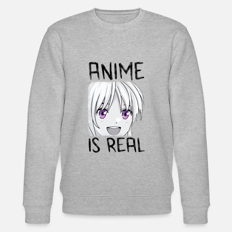 Anime gift - Stanley/Stella CHANGER Unisex Organic Sweatshirt - heather grey