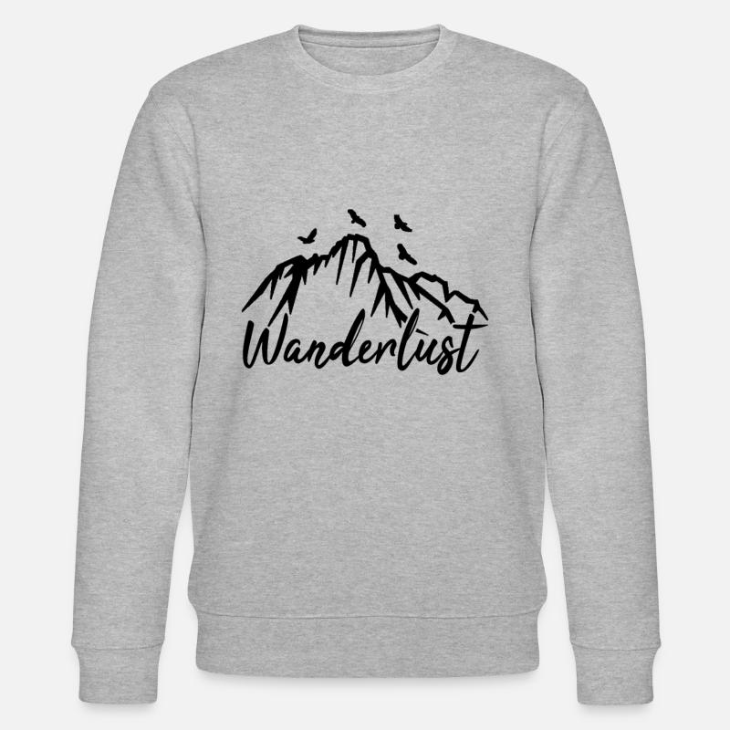 Wandern - Stanley/Stella Unisex Bio-Sweatshirt CHANGER  - Grau meliert
