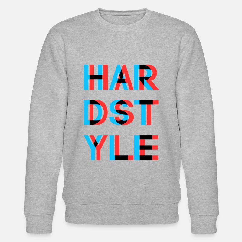 Hardstyle - Rawstyle - Hardstyler Gift merch - Stanley/Stella CHANGER Unisex Organic Sweatshirt - heather grey
