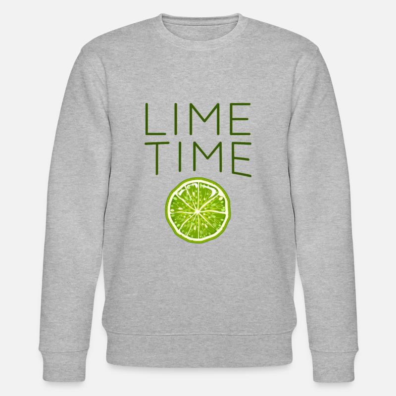 Limette - Stanley/Stella Unisex Bio-Sweatshirt CHANGER  - Grau meliert